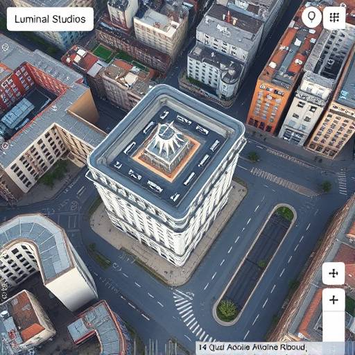 Carte Google Maps montrant l'emplacement de Lumina Studios au 14 Quai Antoine Riboud, 69002 Lyon.